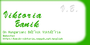 viktoria banik business card